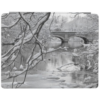 Arch Bridge over Frozen River in Winter iPad Smart Cover