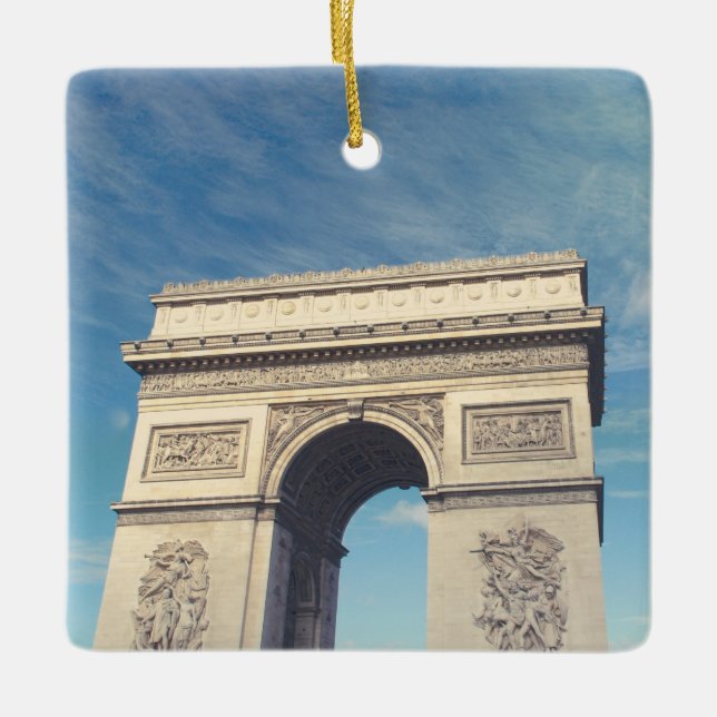 Arch de Triumph paris Ceramic Ornament (Front)