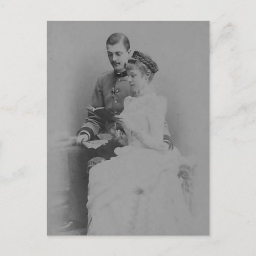 Arch Duchess Marie_Valerie of Austria with spouse Postcard