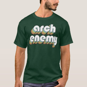 Arch Enemy Retro Rainbow Typography Faded Style T-Shirt