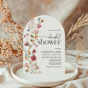 Arch Floral Bridal Shower Invitation