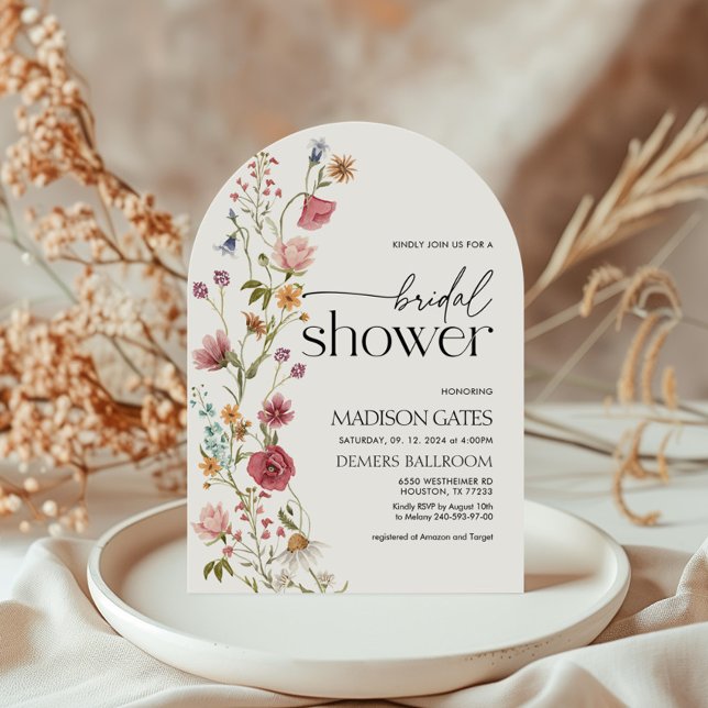 Arch Floral Bridal Shower Invitation (Creator Uploaded)
