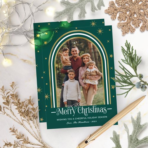 Arch Frame Christmas CardFamily Photo Holiday Card