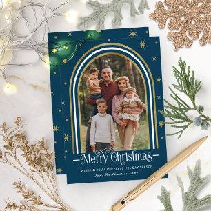 Arch Frame Christmas Family Photo Holiday Card