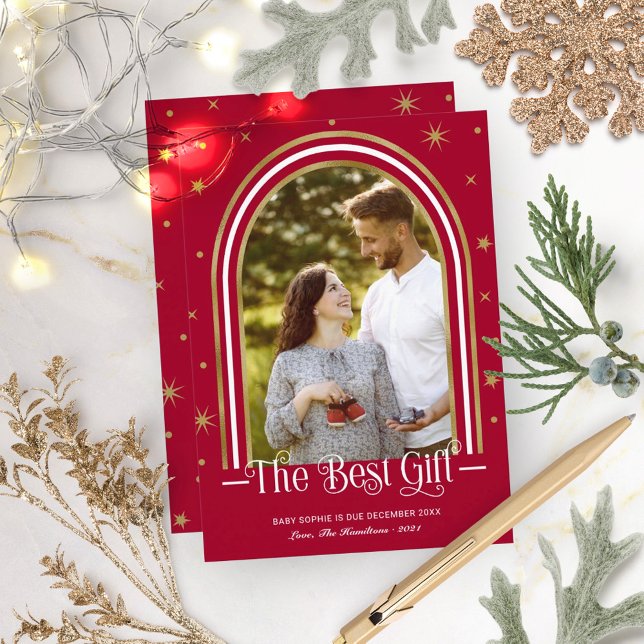  Arch Frame Christmas Pregnancy Announcement (Creator Uploaded)