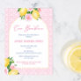 Arch Frame Ciao Bambina Lemons Baby Girl Shower Invitation