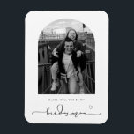 Arch Frame Will You be my Bridesman Magnet<br><div class="desc">Minimalist and modern will you be my bridesman proposal magnet. For more advanced customization of this design,  e.g. changing layout,  font or text size please click the "CUSTOMIZE" button above. Please contact me for any questions!</div>