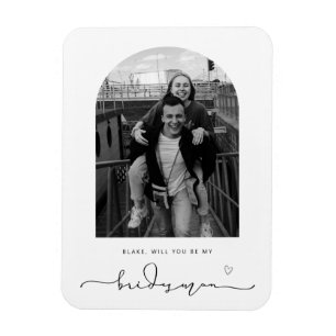 Arch Frame Will You be my Bridesman Magnet