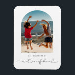 Arch frame will you be my matron of honor magnet<br><div class="desc">Minimalist and modern will you be my matron of honor proposal magnet. For more advanced customization of this design,  e.g. changing layout,  font or text size please click the "CUSTOMIZE" button above. Please contact me for any questions!</div>