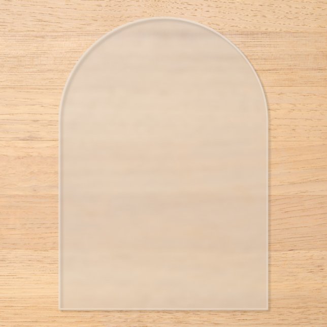 Arch Frosted Acrylic Wedding Invitation (Front)