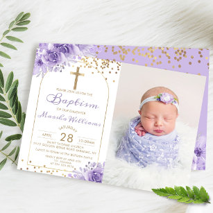 christening background violet