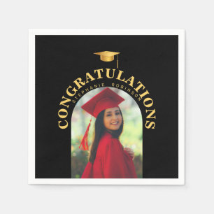 Arch Graduate Photo Congratulations Graduation Napkins
