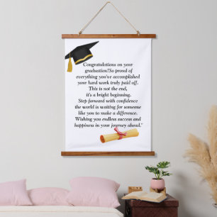 Arch Graduation Party Invite Announcement Hanging Tapestry