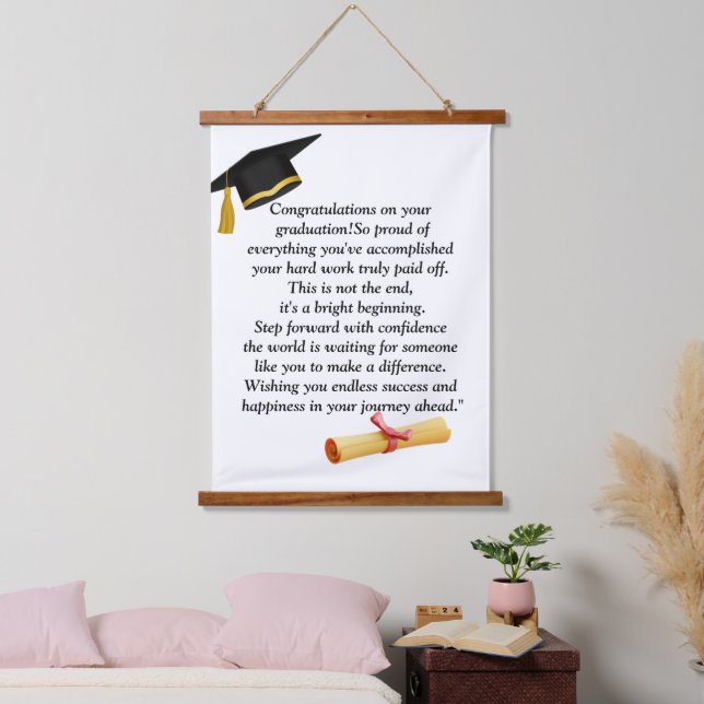 Arch  Graduation Party Invite Announcement Hanging Tapestry (Bedroom)