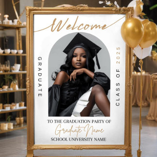 Arch Graduation Photo Welcome Sign Template Decor 