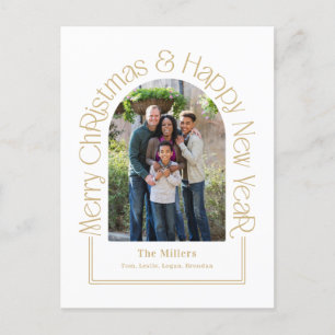 Arch Greeting Editable Color Holiday Card Postcard