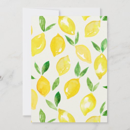 Arch Lemon Baby Shower Invitation | Zazzle