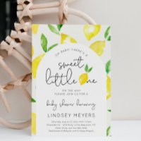 Arch Lemon Baby Shower Invitation