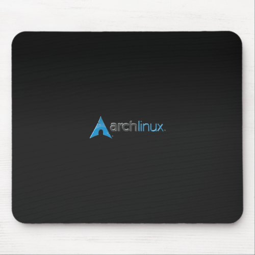Arch Linux black Mouse Pad