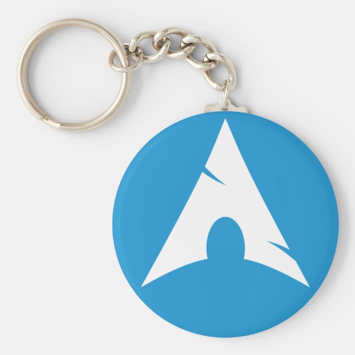 Arch Linux Logo Button Keychain | Zazzle