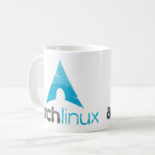 Arch Linux Logo Coffee Mug (Front Left)