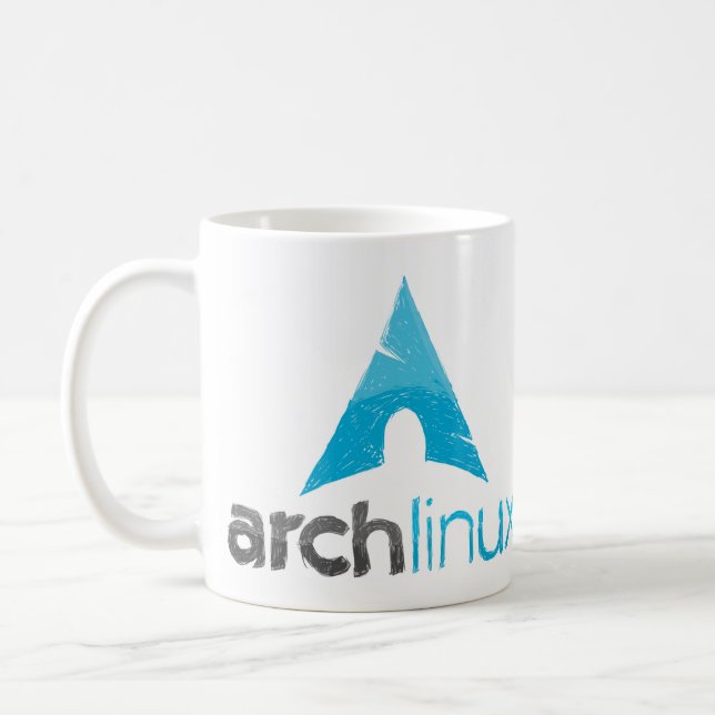 Arch Linux Logo Coffee Mug (Left)