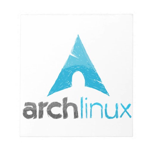 Arch Linux Logo Notepad Zazzle