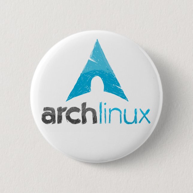 Arch Linux Logo Pinback Button (Front)