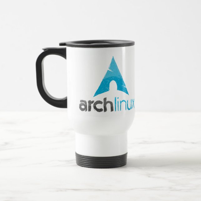 Arch Linux Logo Travel Mug (Left)