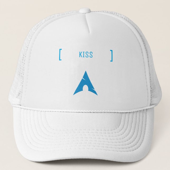 Arch Linux Team / [ KISS ] Trucker Hat (Front)