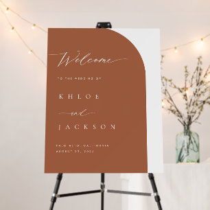 Arch Minimal Welcome Sign Wedding Decor Foam Board