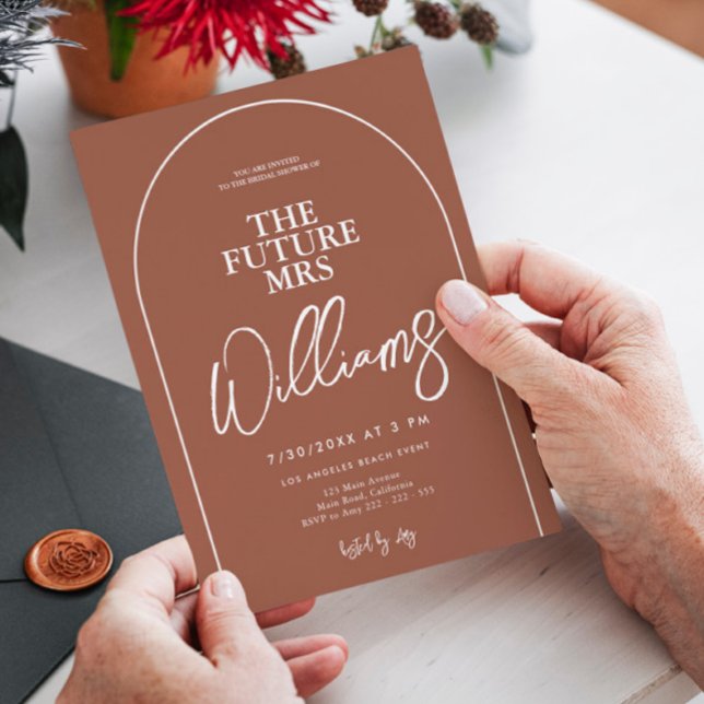 Arch Minimalist Hens Party Bridal Shower Invitation (Creator Uploaded)