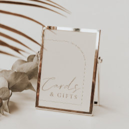 Arch Modern Calligraphy Cards &amp; Gifts Wedding Sign