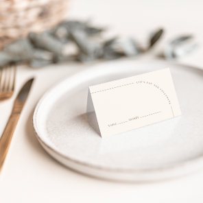 Arch Modern Minimalist Boho Wedding Guest Place Card
