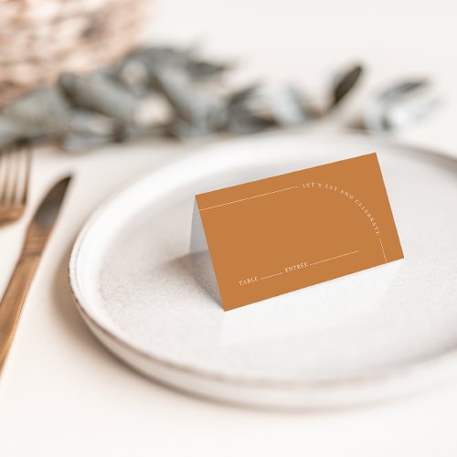 Arch Modern Terracotta Boho Wedding Guest Place Card