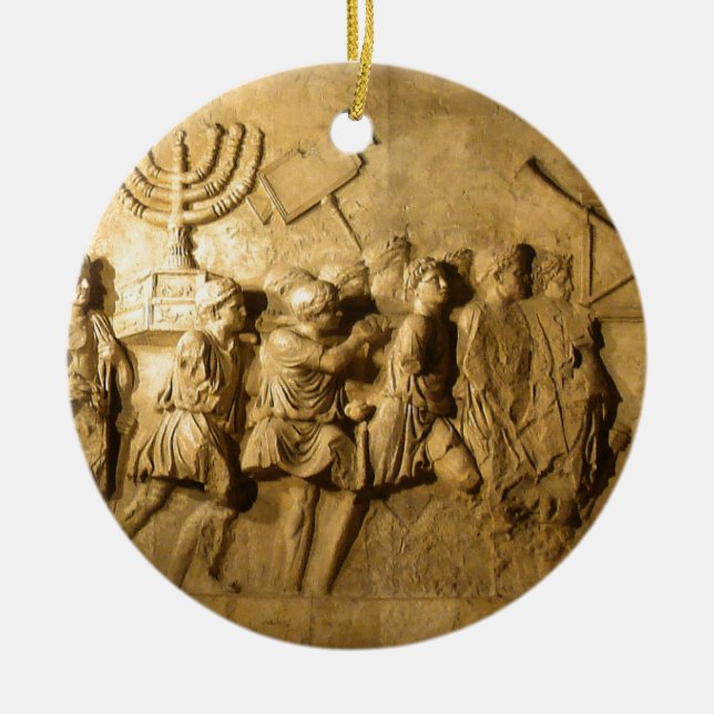 Arch of Titus Ceramic Ornament (Front)