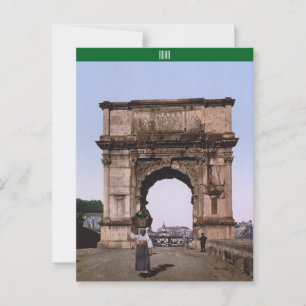 Arch of Titus, Rome  (c. 1900) Postcard