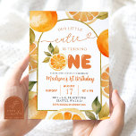 Arch Oranges Our Little Cutie First Birthday Invitation<br><div class="desc">Arch Oranges Our Little Cutie First Birthday Invitation</div>