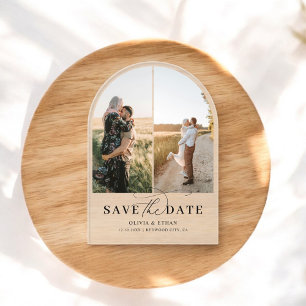 Arch Photo Calligraphy Wedding Save the Date