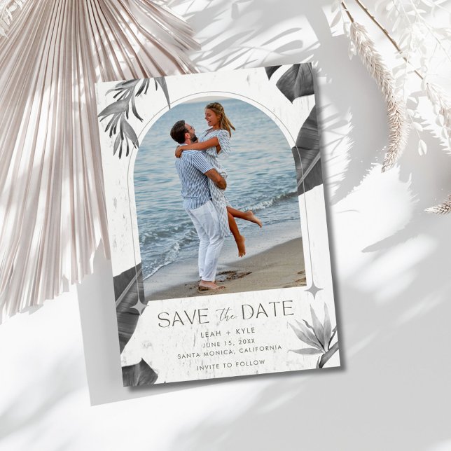 Arch Photo Destination Beach Wedding Save The Date (Arch Photo Destination Beach Wedding Save The Date)