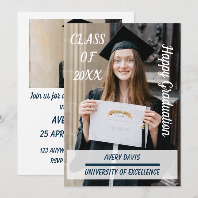 Arch Photo Grad Party Invite 2026 (Front/Back)