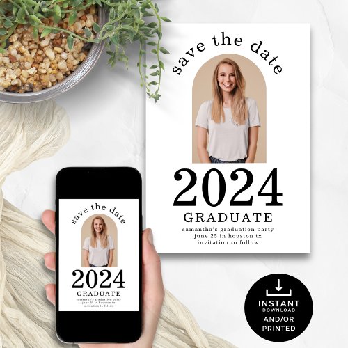 Arch Photo Graduate 2024 Graduation Party Save The Date