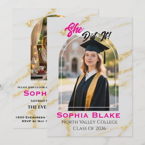 Arch Photo Graduation 2026 TRENDS  Invitation