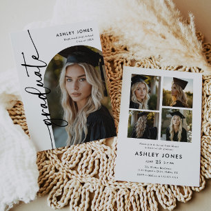 Arch Photo Graduation Party Invite Announcement