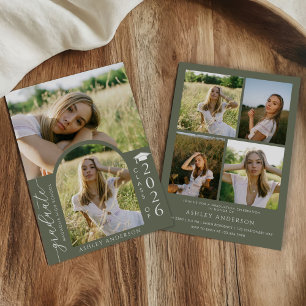 Arch Photo Graduation Party Invite Announcement