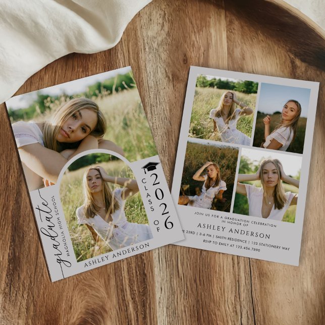 Arch Photo Graduation Party Invite Announcement (Creator Uploaded)