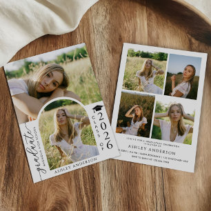 Arch Photo Graduation Party Invite Announcement