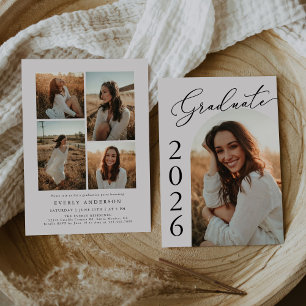 Arch Photo Graduation Party Invite Announcement