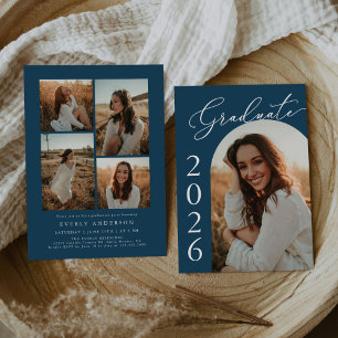 Arch Photo Graduation Party Invite Announcement