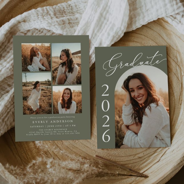 Arch Photo Graduation Party Invite Announcement (Creator Uploaded)